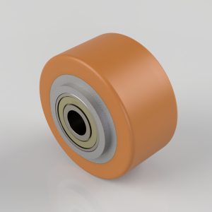 Polyurethane on Cast Iron 100mm Ball Bearing Wheel 350kg Load