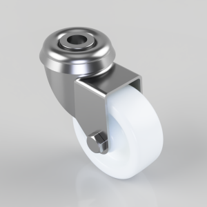 Polypropylene Bolt Hole Swivel Castor 50mm 50kg Load