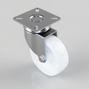 Polypropylene Plate Swivel Castor 75mm 70kg Load