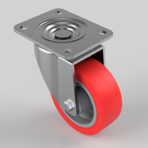 Polyurethane on Nylon Plate Swivel Castor 100mm 250kg Load