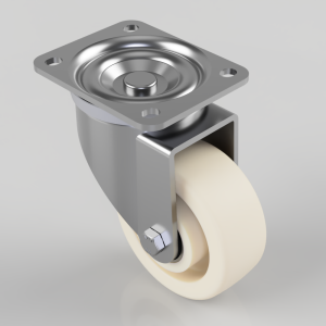 Nylon Plate Swivel Castor 125mm 600kg Load