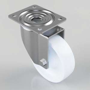 Nylon Plate Swivel Castor 150mm 500kg Load
