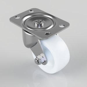Nylon Plate Swivel Castor 50mm 54kg Load