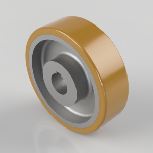 Vulkollan Polyurethane Driven Wheel 200mm 1080Kg Load