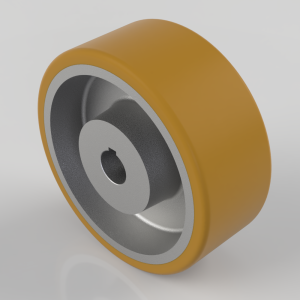 Vulkollan Polyurethane Driven Wheel 200mm 1300Kg Load