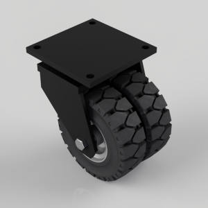 Rubber speed swivel plate 250mm 900kg