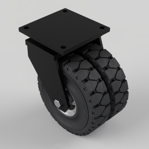 Rubber speed swivel  plate 300mm 1100kg
