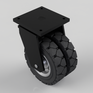 Rubber speed swivel brake plate 400mm 1900kg