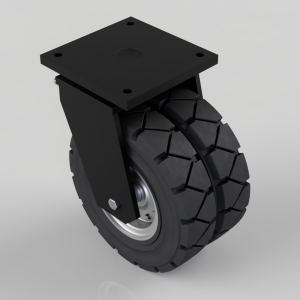 Rubber speed swivel brake plate 460mm 2800kg