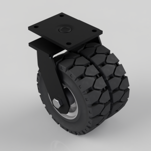 Rubber speed swivel plate 250mm 900kg