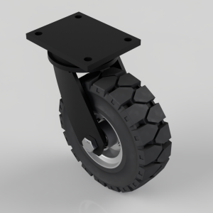 Rubber speed swivel plate 250mm 450kg