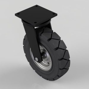 Rubber speed swivel plate 457mm 1400kg