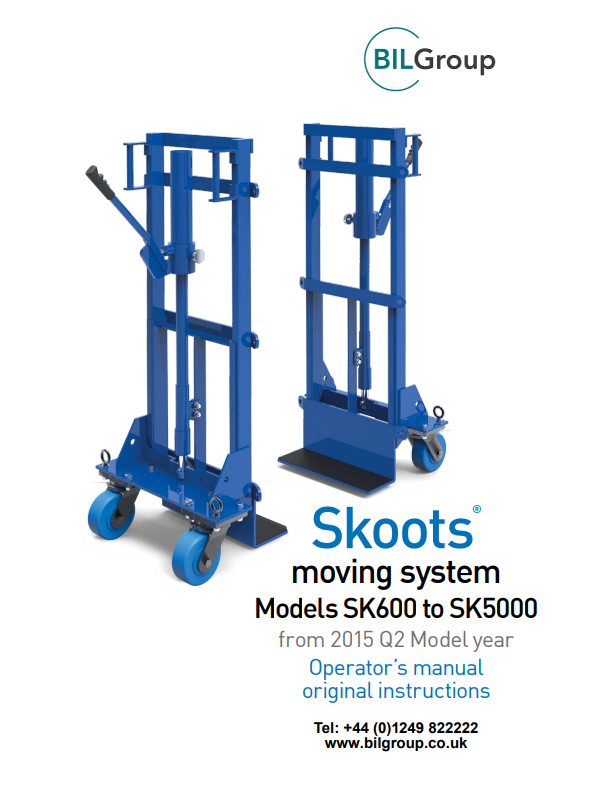 Skoots Operating Instructions Catalogue
