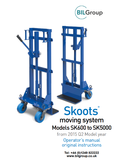 Skoots Operating Instructions Catalogue